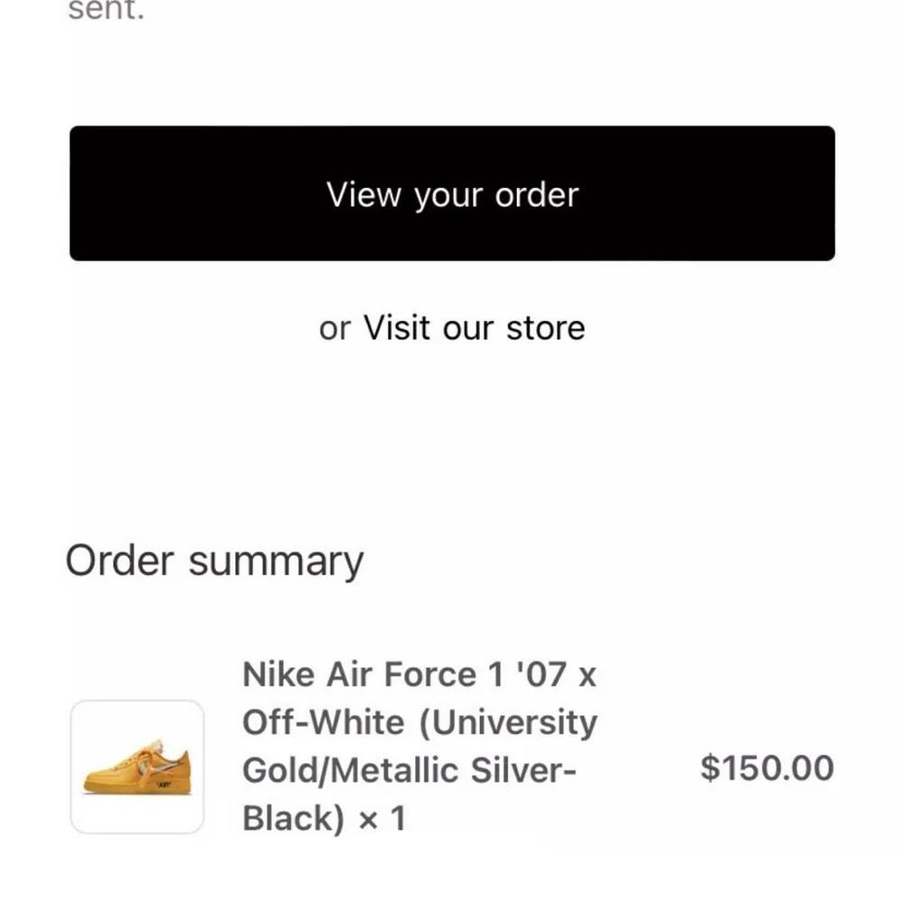 Air Force 1 Low Off-White University Gold